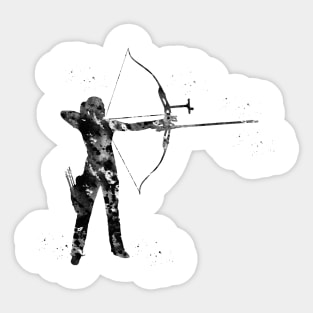 Woman Archer Sticker